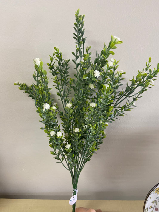 White floral spring sprig