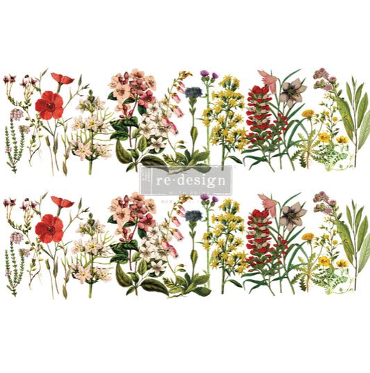 The Flower Fields decorative transfer by Redesign with Prima