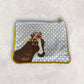 Embroidered accessory pouches