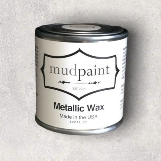 Metallic silver 4.22 oz Mudpaint wax/finish