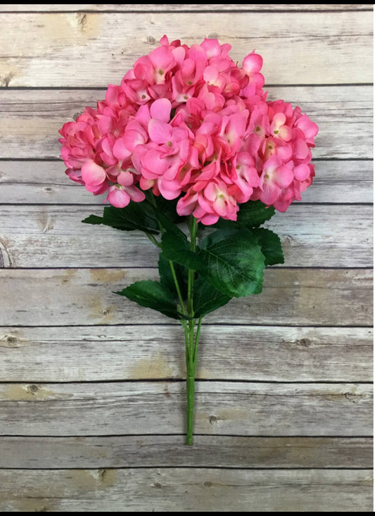 Pink hydrangea bouquet